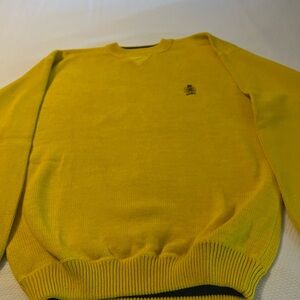 Tommy Hilfiger Men's Bright Yellow Crewneck Sweater